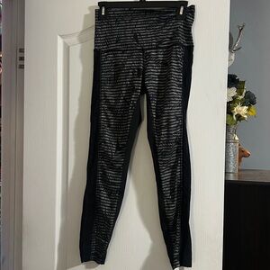 Lululemon Athletica Black and White Patterned Leggings
